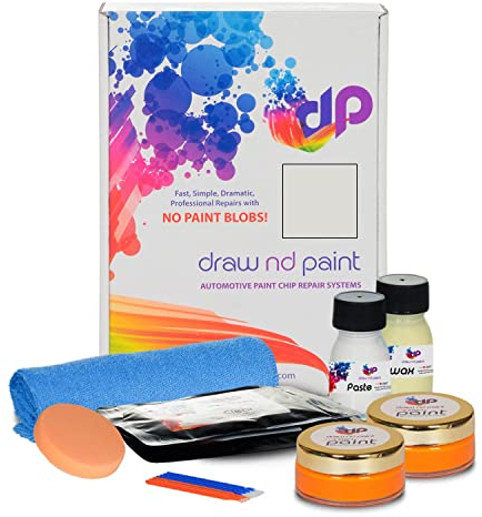 DrawndPaint Ausbesserungslack Lackreparaturset Kratzerentfernung Autolackrapatur Ausbesserung Steinschlägen Kratzern am Auto Lackstift geeignet für VW Candy White - Lb9A, L
