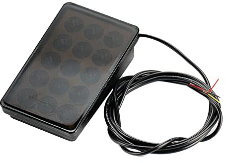 Iegefirm Luz de Freno de Coche LED 15LED F1 Estilo Carcasa Universal Piloto Luz AleróN Trasero de Coche Luz de Freno LED Luz Trasera Carcasa Negra