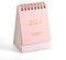 Mini Tischkalender, Kleiner Tischkalender Mini-Tischkalender 2023-2024 Winziger Tischkalender für Zuhause Büro Schule (2023.7-2024.12, Rosa)