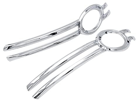 Griglia Fendinebbia Auto ABS Cromato Anteriore Della Luce Nebbia Della Lampada Griglia Telaio Pannello Copertura Lunetta Trim Auto Styling Contorno Adesivo Per A-udi Q5 2009-2012 Griglia Fendinebbia A