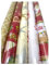 Geschenkpapier Weihnachten 5 Rollen Weihnachtspapier gemischte Motive 5m x 70cm, rot, gold, weiss Stern, Wichtel
