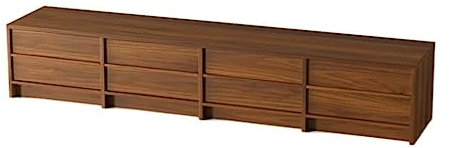 DIPSTICK Mueble para TV de Salón Soporte de TV, aparador Minimalista nórdico, Armario de Piso, Sala de Estar, Centro de Entretenimiento con 4 cajones Ocultos Mueble para TV con Almacenamiento