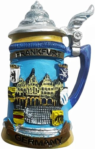 3D Frankfurt Germany Fridge Magnet Travel Souvenir Refrigerator Magnetic Sticker Hand Painted Craft