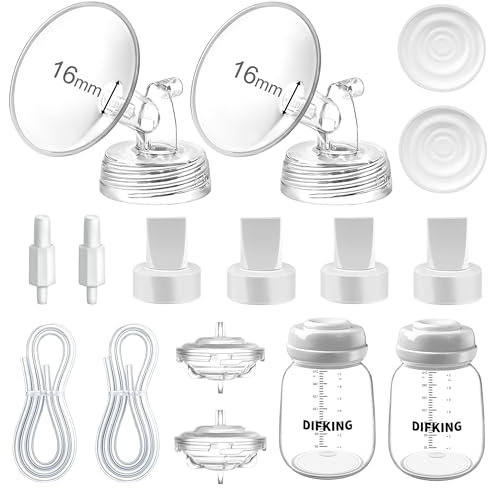 DIFKING Pump Parts Compatible with Spectra S2, S1,Flange Tube Bottle Backflow Protector, Not Original Spectra S2 Accessories Replace Spectra Duckbill Valve (16mm Flange, Count, 14)