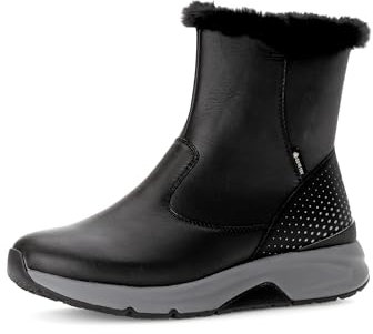 Gabor Damen Plateaustiefeletten, Frauen Stiefeletten,Warmfutter,plateauabsatz,warm,gefüttert,Winter,Boots,Bootee,schwarz (Warmf.),42 EU / 8 UK