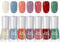 DMQ Pastel Nail Varnish Set, 7 Colors Glitter Gel, Quick Dry Non-Toxic Water Based, DIY Nail Art at Home