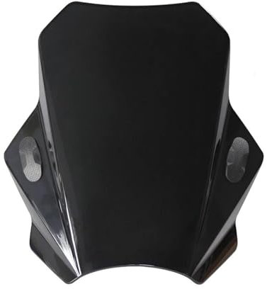 Motorrad-Windschutzscheibe Für BM&W Für Kawasaki Für Suzuki Für Universal Motorrad Windschutz Windschutz Deckt Bildschirm Rauch Objektiv Motorräder Deflektor Motorrad-Windabweiser(Black,22-28mm)