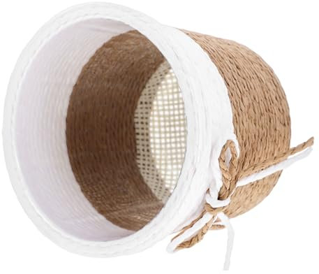 ORFOFE 4pièces Panier De Fleurs Tressé Rustique Pots De Plantes Décoratifs pour Intérieur Jardinière pour Succulentes Et Fleurs