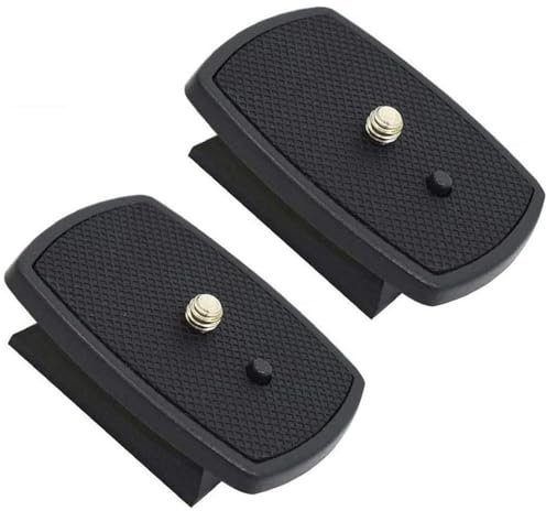 2Pack Universal Quick Release QR Plate Tripod Head for Velbon CX-444 CX-888 CX-460 CX-460mini CX-470 CX-570 CX-690 DF-50/ Sony VCT-D580RM VCT-D680RM VCT-R640 / QB-4W,velbon quick release plate