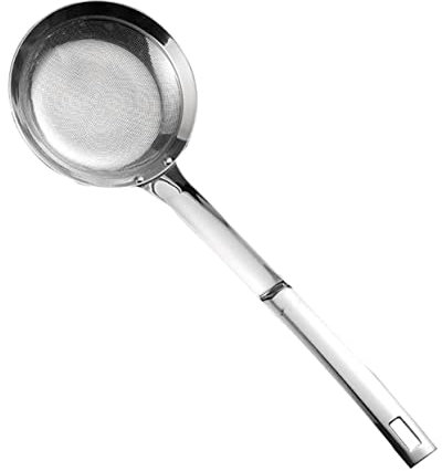 Cabilock Oil Strainer Spoon Kitchen Tool Stainless Steel Skimmer Filter Spoon for Cooking Eggs French Fries Vegetables