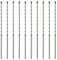 10 Pack Of 8mm x 300mm Long TCT Masonry Drill Bits – For Concrete, Brick, Stone, Porcelain Ceramic Tiles Plastic Wood – Masonry Drill Bits Set For Standard Rotary Drills & Hammer Drills (NOT SDS)