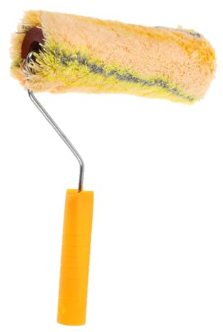 DECOMELODY Heavy Duty Long Pile Paint Roller Brush with Cotton Thread and Plastic Frame Extended Reach Multifunctional Tool for Painting Exterior Walls and Ceilings
