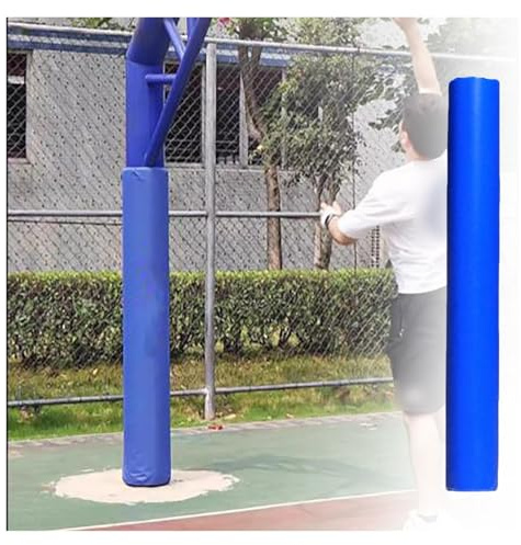 Basketball Pfostenpolster Polsterung for Keller- Und Garagenstangen, Säulenabdeckung, Blau, Pfostenpolster for Spielplatz-/Fitnessgeräte/Basketballkorb(H-7ft,Dia 6 Inch)