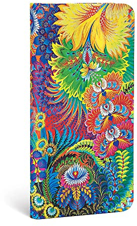 Paperblanks - Olenas Garten Tagesanbruch - Notizbuch Schlank Liniert (Olenas Garden), Slim (180 x 90 mm): Lined Slim