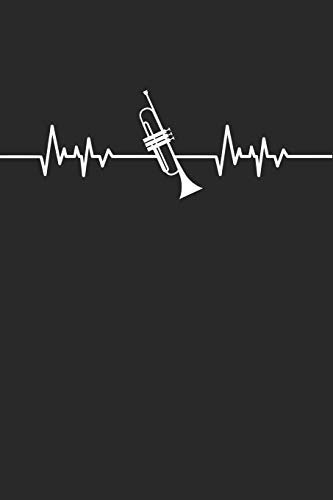 Trompete Trompeter Herzschlag: Tolles Notizbuch mit linierten Seiten für Musiker & Musikerinnen, 120 Seiten, ca. A5