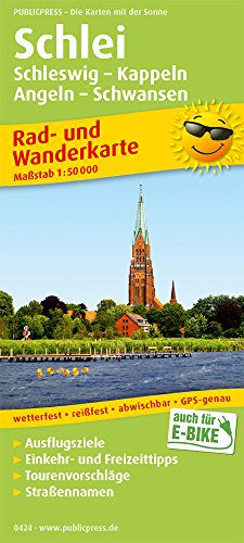 Schlei, Schleswig - Kappeln - Angeln - Schwansen: Rad- und Wanderkarte mit Ausflugszielen, Einkehr- & Freizeittipps, Straßennamen, wetterfest, ... 1:50000 (Rad- und Wanderkarte: RuWK)
