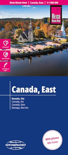 Reise Know-How Landkarte Kanada, Ost | Canada, East (1:1.900.000): reiß- und wasserfest (world mapping project)