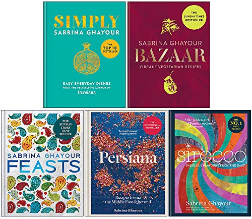 Sabrina Ghayour Collection 5 Books Set (Simply Easy everyday dishes, Bazaar, Feasts, Persiana, Sirocco)