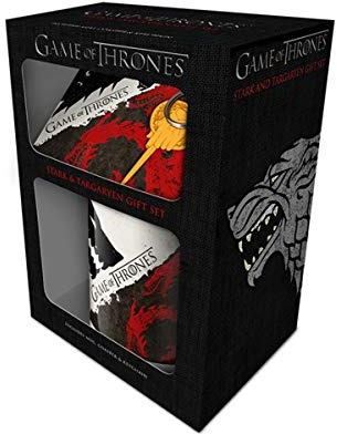 GOT - Stark Targaryen Mug, Coaster and Keychain Set