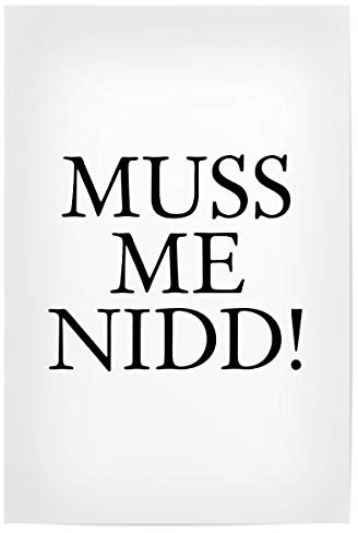 artboxONE Poster 30x20 cm Typografie Muss me nidd! Hessenbild - Bild Hessen eschwege Frankfurt