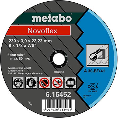 Metabo Novoflex 115x2,5x22,23 Stahl, Trennscheibe, gerade Ausführung 25 Stk