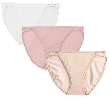 Vanity Fair Illumination String Bikini Panty 18108, White/Quartz/Beige, 8