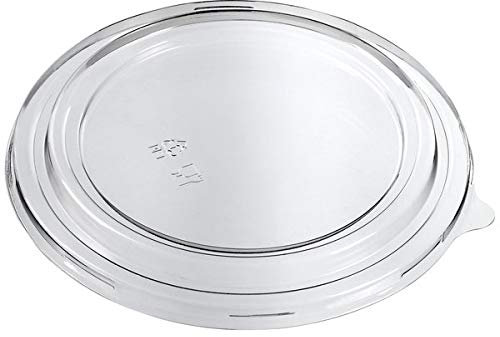 Thali Outlet - 50 x Clear Lids for Small 16oz - 500ml / Medium 26oz - 750ml Brown Kraft Salad Bowls Containers…
