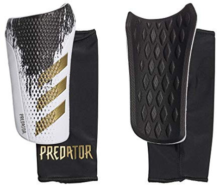 Adidas Predator Sg Com Mens Shinguards White/Goldmet/Black M