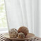Fmfunctex White Sheer Curtains for Living Room 90 Drop Semi Sheer Eyelet Curtains for Bedroom, Privacy Protect Light Filtering Window Curtain Drapes for Dining Room 2 Panels