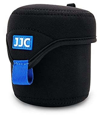 JJC Housse Objectif Poche Lentille Étuis de Protection Pochettes résistantes néoprène pour objectifs d'appareil Photo Sony, Canon, pour Nikon, Pentax, Olympus, Panasonic - L