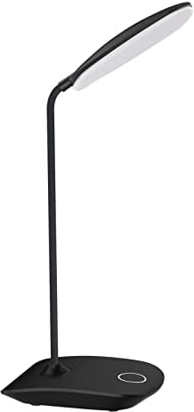 DEEPLITE LED Desk Lamp with Flexible Gooseneck 3 Level Brightness, Battery Operated Table Lamp 5W Touch Control, Compact Portable lamp for Dorm Study Office Bedroom, Eye-Caring and Energy Saving