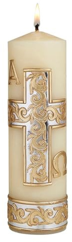 CB Church Supply Devotional Candles Hand Decorated Family Prayer Candle by Will & Baumer, 8-Inch, Tree of Life