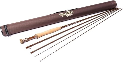 Moonshine Rod Company Fliegenfischrute mit Tragetasche und extra Rutenspitze, mittlere Aktion, The Drifter II, 1,8 m, 2,7 m