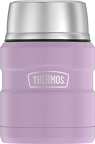 Thermos Tarro de comida de acero inoxidable de 16 onzas, lavanda mate