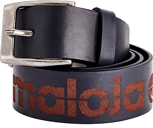 Maloja Soulm. Gürtel Blau - Hochwertiger stylischer Leder Gürtel, Größe 90 cm - Farbe Night Sky