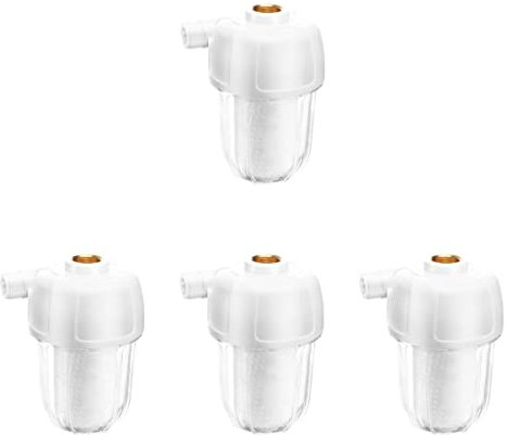 ULTECHNOVO Sieb 4 Stücke Haushalt Verwässern Weiß Filtration Hause Wasserhahn Heizung Waschen Ersatz Kunststoff Hahn Zubehör Filtern Ganze Anti-Kalk Vorfilter Vorwäsche Sediment Duschsystem