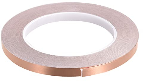 Rebower Rame Lamina Nastro Conduttivo Adesivo, [per EMI Schermatura, Riparazioni Elettriche, Vetro Colorato, Carta Circuiti, Messa a Terra] - 5/16/98Piedi