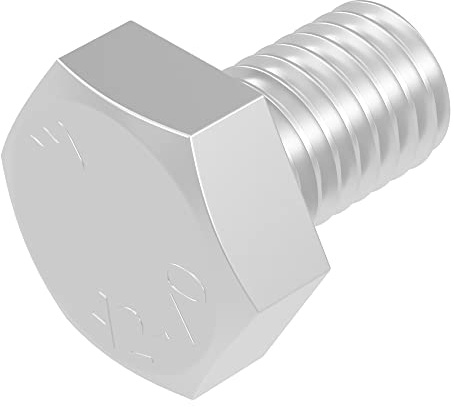 SECCARO Viti a testa esagonale, M10 x 14 mm, in acciaio inox V2A VA A2, DIN 933/ISO 4017, esagonali esterni, 20 pezzi