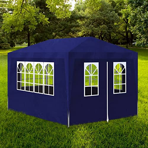 Partyzelt, XIAOGUANG Party Deko, Festzelt, Pavillon, Garden Decoration, Canopy Tent, Lagerzelt, Gartenpavillon, 3x4 m Blau