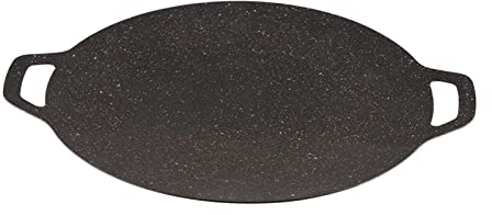 AAGAZA Grillpfanne im koreanischen Stil, Pfanne, Bratpfanne, Bulgogi-Pfanne, multifunktional, Eisen-Kochgeschirr, langlebig für Kochaktivitäten, Küche, Picknick, Innenbereich, 30 cm/938