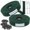 Sorton® Kit de Lamelles Occultation, Brise Vue Grillage Rigide pour Occultant Cloture, Bande Brise Vue Brise Vue PVC, Lamelle Occultante Grillage Rigide, Bande Occultante 46MM x 140M+200Clips-RAL6005