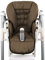 Ersatzbezug Sitzkissen [Bezug für Hochstuhl] kompatibel mit Peg Perego Prima Pappa Diner (braun meliert)