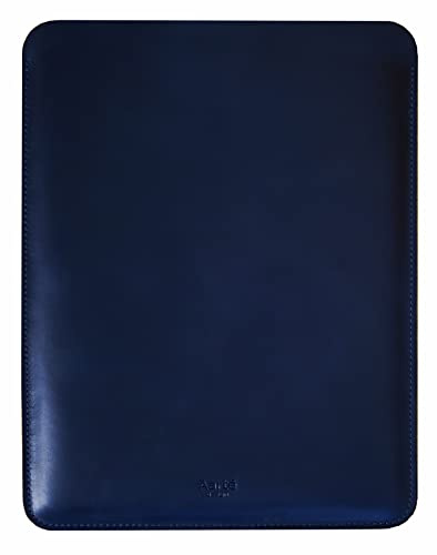 Leather Case for MacBook Air 15 inch 2023-2026 M2 M3 M4 max Laptop Genuine Leather Sleeve Case Vintage Sleeve for MacBook Air 15.3 Night (Blue)