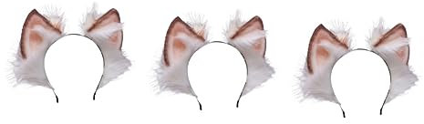 minkissy 3pièces Tiare Oreilles De Renard Peluche Pour Cosplay Fête Et Photos Accessoire Mignon Et Attrayant