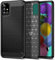 Qiinogow Coque pour Samsung Galaxy A51/M40S, Étui Mince et Antichoc, Housse Souple en Fibre de Carbone TPU (Noir)