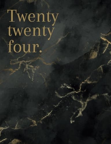 Twenty twenty four. Ultimativer Studienplaner 2024: Stunden- Wochen- und Semesterplaner für Universität und College - Zielsetzung, Organisation und ... Organizer, Journal, Planner (schwarz-gold)
