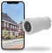 CALEX Caméra Extérieure Connectée avec Projecteur, 2K, Vision Nocturne, Détection de Mouvement, Projecteur 500lm, WiFi, Contrôle à Distance