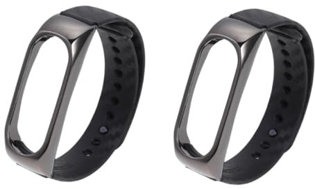 jojofuny 2stücke Kohlenstofffaser Ersatzarmband Für Band Verstellbares Stilvolles Schwarzes Armband Das Ihre Fitnessuhr Schützt Und Anpasst Für Jeden Anlass