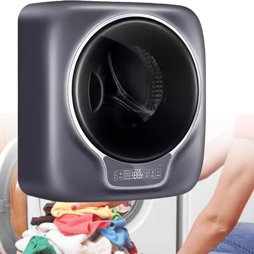 ZUMAHA Mini Lavadora De 3 Kg, Lavadora De Tambor Montada En La Pared, LavanderíA Compacta De Carga Frontal, Lavadora Completamente AutomáTica para Apartamentos De Viaje, Dormitorios