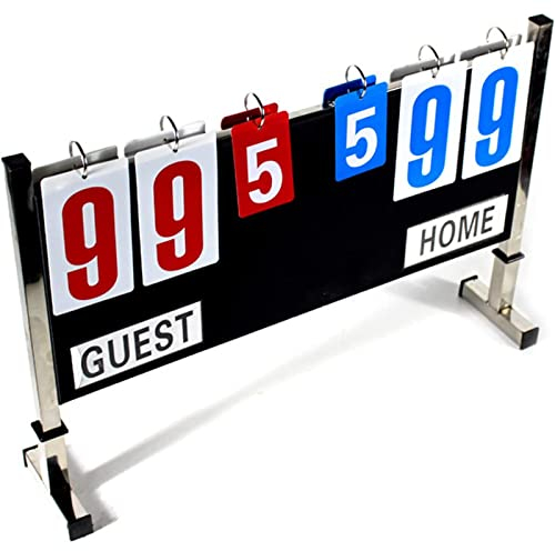 WYRMB Multi Sports Score Flip Scoreboard, tragbarer Scoreboard Flipper, kann Ergebnisse von 00 bis 99 aufzeichnen, tragbares und abnehmbares Design, leicht zu tragen